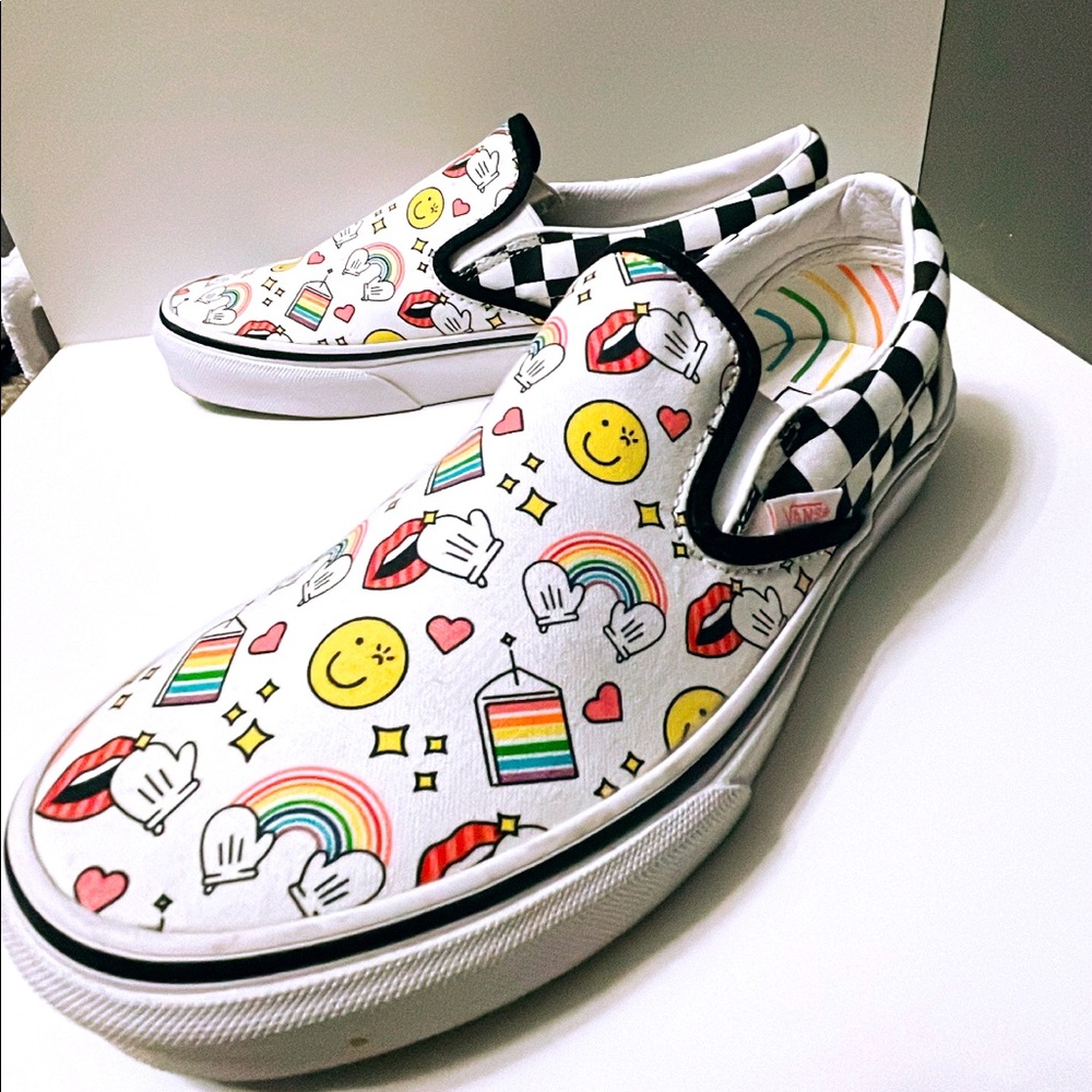 Womens rainbow vans 🌈
